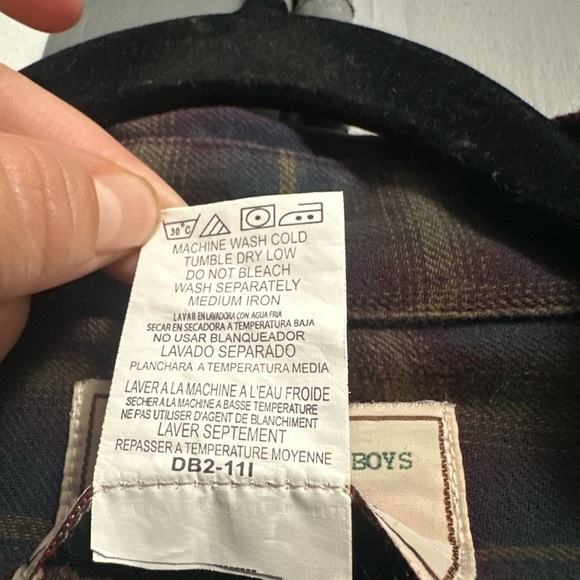 Wrangler Men's Plaid Shirt - Brown and Blue - Picture 4 of 5